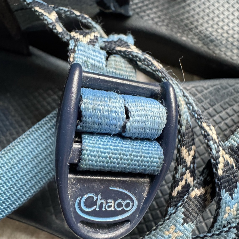 Chaco Navy and Light Blue Adventure Sandals